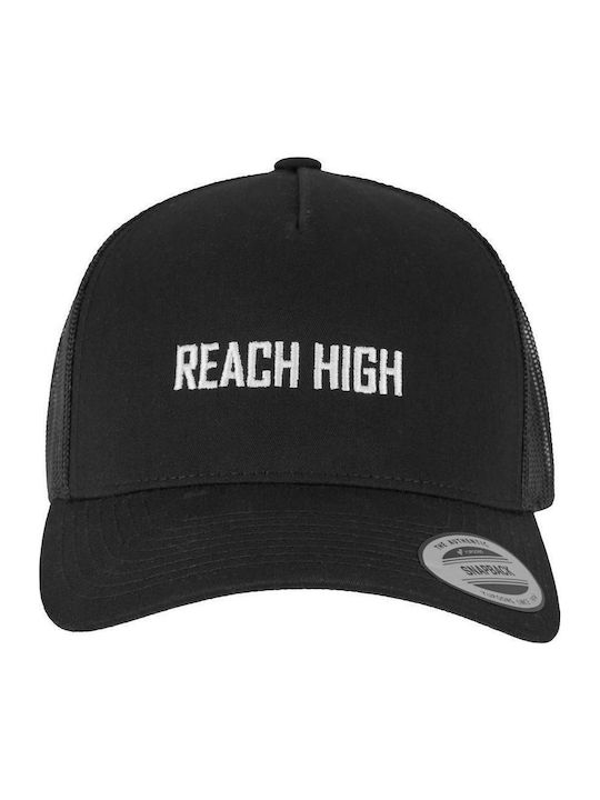 Reach High Retro Trucker Cap Black One