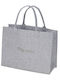 Τσάντα Ώμου Tote Τσόχα Γκρι 44x34cm