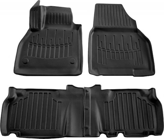 Race Axion Set of Front and Rear Mats 4pcs Tray Type for Mercedes-Benz Citan 2012-2020 Black