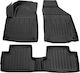 Race Axion Satz Vorder- und Hintermatten Wannenartig 5Stück aus Gummi für Jeep Cherokee 2013 Schwarz