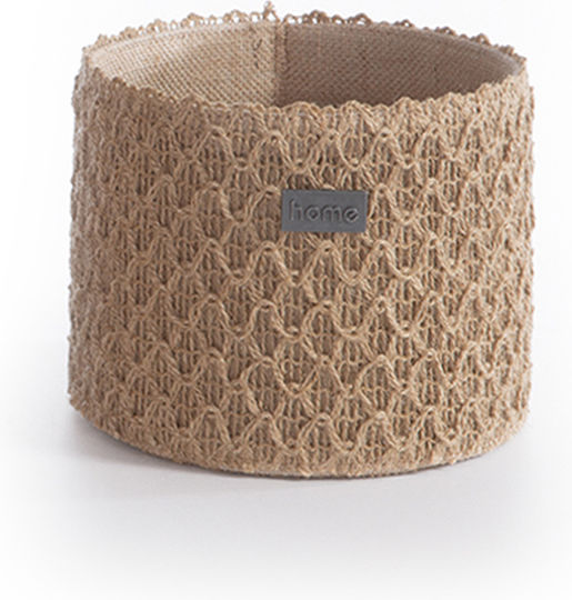 Nef-Nef Homeware Decorative Basket Wicker Beige 21x21x16cm