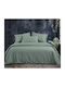 Nef-Nef Homeware Sheet Sets Queen 240x270cm. Nautica Wave Solid Green 4pcs