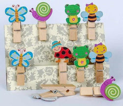 Fandy Wooden Clothespins 10 Pack