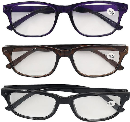 4teen-4ty Reading Glasses +3.50 in Black color 40477 20pcs