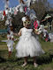 Bambolino Vanessa Ecru Baptism Dress Made of Tulle