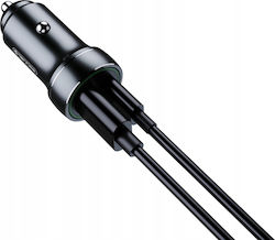 Jellico Auto-Ladegerät mit Anschlüssen 1xUSB-A 1xType-C und Kabel Blitzschlag Jellico Auto-Ladegerät mit Anschlüssen 1xUSB-A 1xType-C und Kabel Blitzschlag