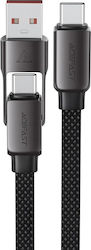 Acefast USB 2.0 USB-C male - USB-A 0.2m (C13-05)