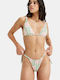 Hibiscus Daze Bikini Slip με Κορδονάκια Hibiscus