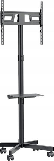 Maclean Energy MC-949 Βάση Τηλεόρασης Δαπέδου έως 55" και 25kg Ασημί