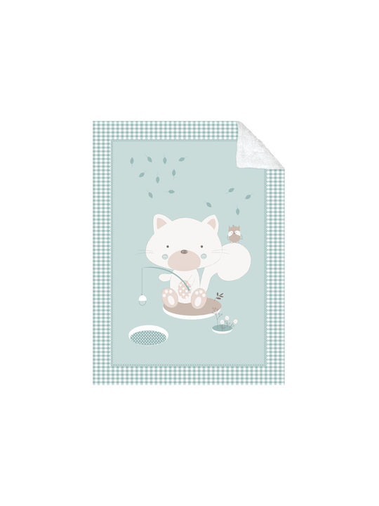 Kikka Boo Blanket Cot Polar Fisher Velvet Green...