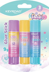 Keyroad Glue Stick 3pcs 9gr Keyroad Glue Stick 3pcs 9gr