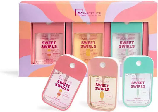 IDC Institute Sweet Swirls Γυναικείο Σετ με Body Lotion 3τμχ