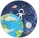 18.5 Inch Space Theme Plate for Party 8 Pieces