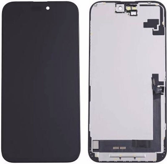 Οθόνη OLED Soft με Μηχανισμό Αφής για iPhone 16 (Μαύρο)