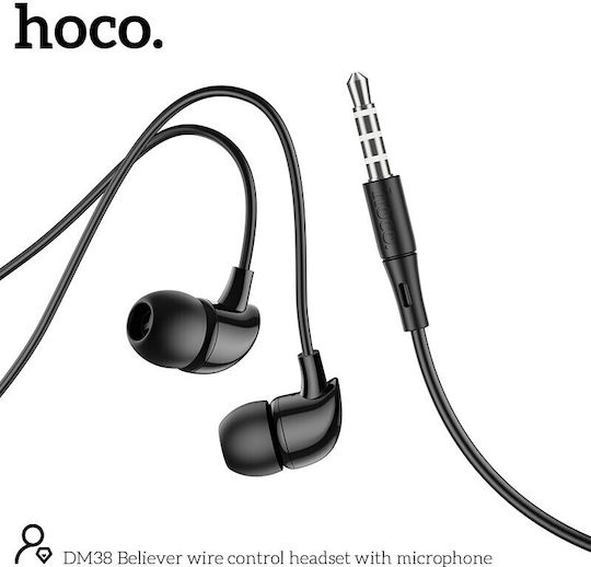 Hoco DM38 Безжични Стерео с жак 3.5mm Черен