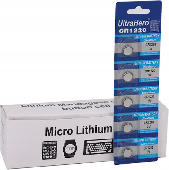 Lithium-Batterien 5 Stück CR1220 3V
