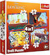 Puzzle Trefl 4în1 Regele Leu Curajos