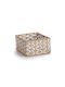 Nef-Nef Homeware Vinci Καλάθι Αποθήκευσης Ψάθινο Μπεζ 20x20x11cm