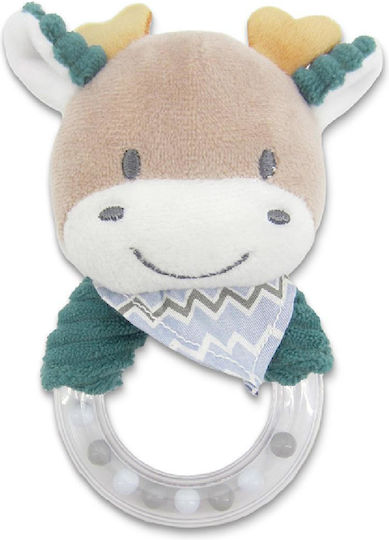 Κουδουνίστρα Δαχτυλίδι Ελαφάκι Lorelli Rattle Ring Deer Blue Natural