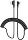 Hoco DU40 Braided / Angle (90°) / Spiral USB-A to Lightning Cable Μαύρο 0.45m