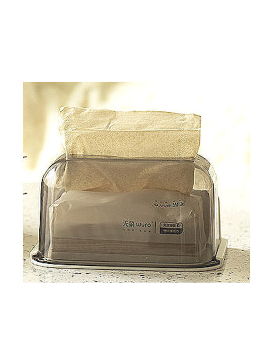 Plastic Tissue Holder Transparent 18.5x12.8x9.9cm 47412787