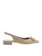 Γυναικείες Μπαλαρίνες Slingback με Λουράκι σε Μπεζ Χρώμα
