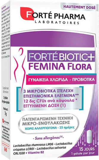 Forte Pharma Fortebiotic+ Femina Flora Συμπλήρωμα με Προβιοτικά 15 κάψουλες