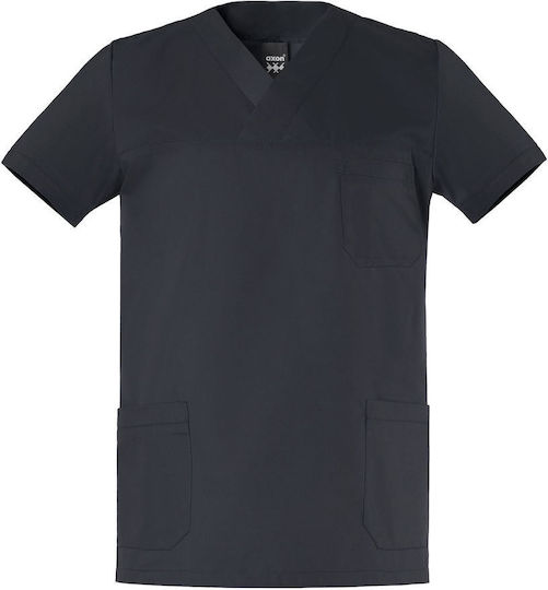 Axon Care Unisex Medizinische Bluse Schwarz
