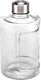 Set de 12 Carafe din Sticlă Butoi 900ml Φ10x19.10cm Capac Argintiu
