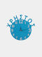 Wall Clock Name Blue 30 cm Diameter