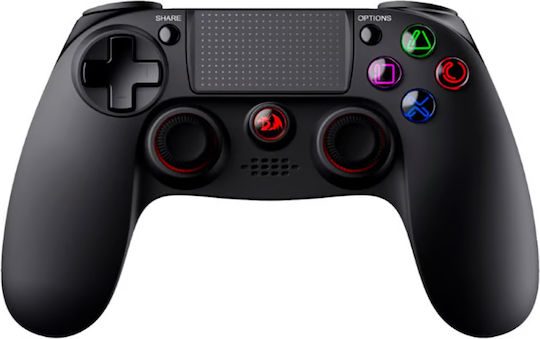 Redragon Juno G818 Ασύρματο & Ενσύρματο Gamepad για PC / PS4 Μαύρο