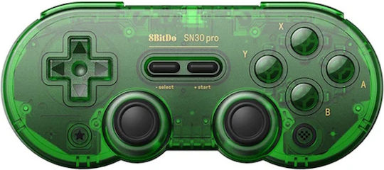 8Bitdo SN30 Pro Special Edition Ασύρματο Gamepad με Hall Effect Sticks για Android / PC / Switch Jade Green