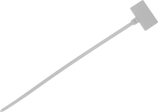 Elmark Πλαστικά Δεματικά Καλωδίων 100mmx3.5mm σε Λευκό χρώμα (100τμχ) 500430
