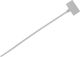 Elmark Cable Ties Plastic 100mm x 2.5mm in White Colour (100 pcs) (500429)