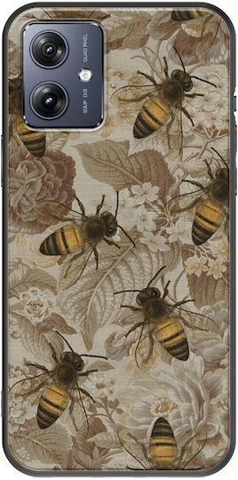 Bees Motorola Moto G54 5g Black TPU Black Silicone