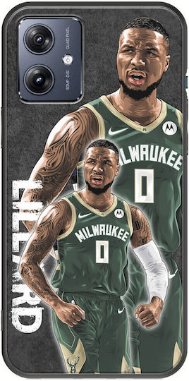 Stele NBA Damian Lillard Motorola Moto G54 5G Negru TPU Negru Silicon