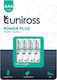 Uniross Power Plus Αλκαλικές Μπαταρίες AAA 1.5V 4τμχ