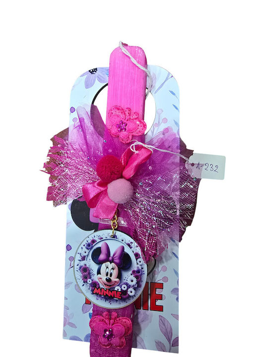 Handgemachte Osterduftkerze Ll25232 Minnie Pinke Schleife