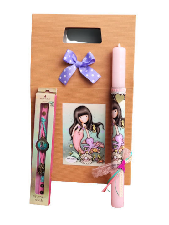Easter Handmade Scented Candle Girl Original Santoro Gorjuss Set Wristwatch Wonderful Gift Packaging 140