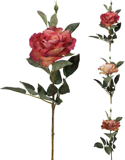 Jk Home Décor Κλαδί Τριαντάφυλλο 66cm 3σχδ