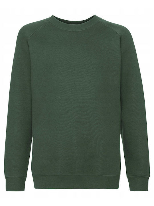 Fruit of the Loom Kinder-Sweatshirt Bottle Green