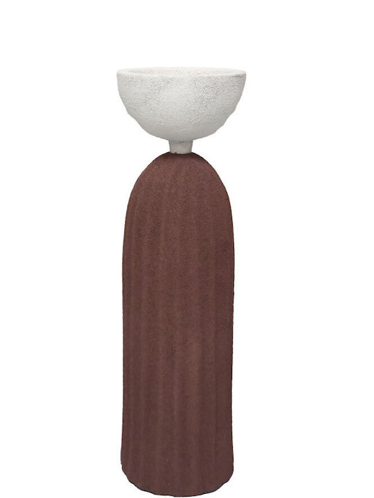 Nathen Candle Holder 9x9x29 Aluminum Terracotta...