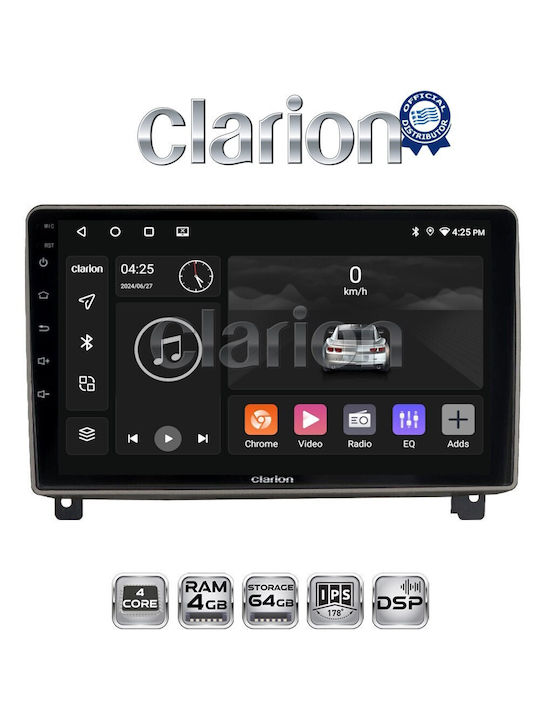 Clarion Sistem Audio Auto pentru Peugeot 407 2004 > 2011 (Bluetooth/USB/WiFi/GPS/Apple-Carplay/Android-Auto)