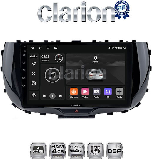 Clarion Ηχοσύστημα Αυτοκινήτου για Kia Soul 2019 (Bluetooth/USB/WiFi/GPS/Apple-Carplay/Android-Auto)