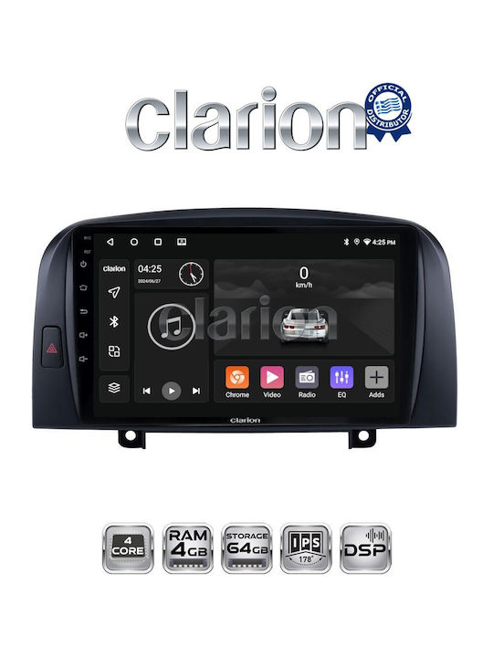 Clarion Car Audio System for Hyundai Sonata 2006 > 2009 (Bluetooth/USB/WiFi/GPS/Apple-Carplay/Android-Auto)