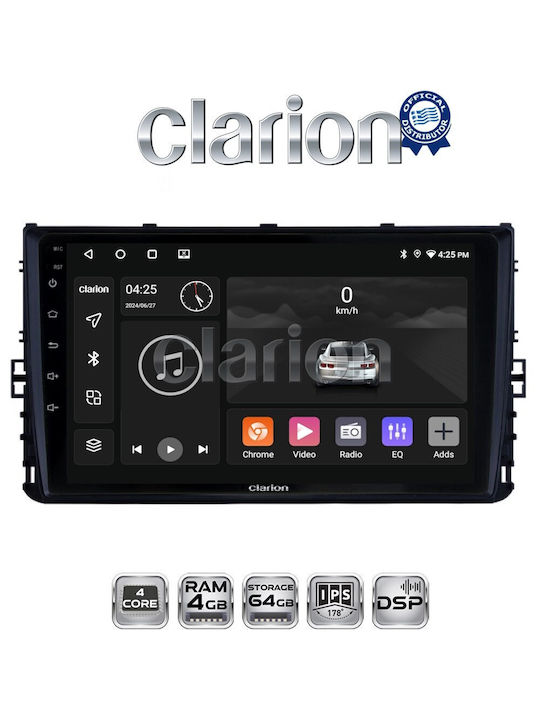 Clarion Ηχοσύστημα Αυτοκινήτου για Volkswagen T-Roc / T-Cross 2017 (Bluetooth/USB/WiFi/GPS/Apple-Carplay/Android-Auto)