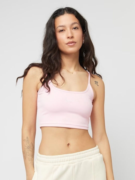 Karl Kani Signature Γυναικείο Crop Top Αμάνικο ...
