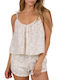 Bluza Damă Cu Bretele Off White