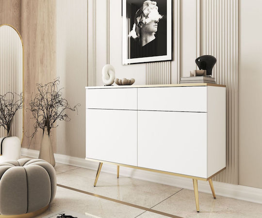 Μπουφές mit Schubladen White With Gold 107x39x85cm
