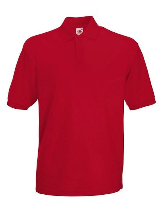 Tricou Polo Premium din Bumbac pentru Bărbați, Roșu, Mărimea 2XL